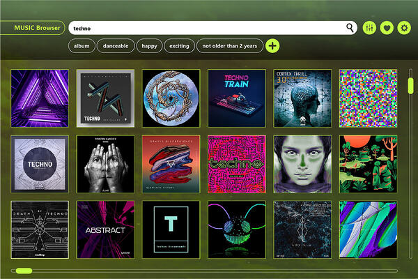music browsing interface